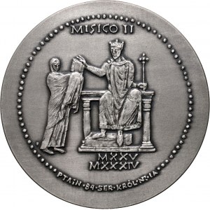 PRL, Seria królewska PTAiN, medal, Mieszko II, SREBRO