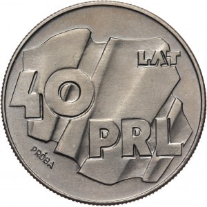 PRL, 100 złotych 1984, 40 Lat PRL, PRÓBA, miedzionikiel