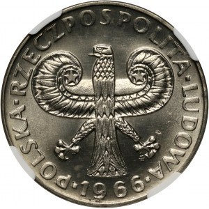 PRL, 10 złotych 1966, Kolumna Zygmunta - mała Kolumna, PRÓBA, nikiel