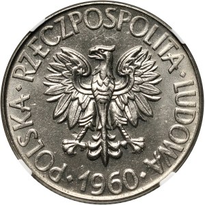 PRL, 10 złotych 1960, Tadeusz Kościuszko, PRÓBA, nikiel