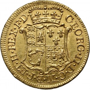 Niemcy, Brunszwik-Calenberg-Hanower, Jerzy II, Goldgulden (2 Talary) 1754, Hanower