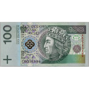 III RP, 100 złotych 25.03.1994, seria AA