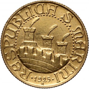 San Marino, 20 lirów 1925 R, Rzym