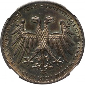 Germany, Frankfurt, 2 Gulden 1848, Johann von Oesterreich