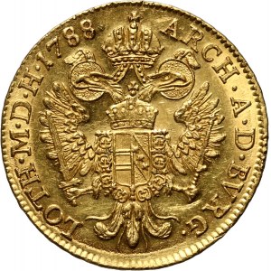 Austria, Józef II, dukat 1788 B, Kremnica
