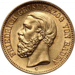 Germany, Baden, Friedrich I, 20 Mark 1894 G, Karlsruhe