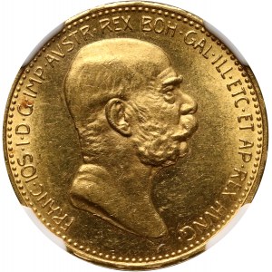 Austria, Franz Joseph I, 20 Corona 1908, Vienna