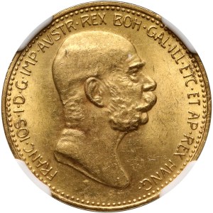 Austria, Franz Joseph I, 20 Corona 1908, Vienna