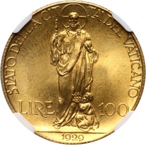 Vatican, Pius XI, 100 Lire 1929, Rome