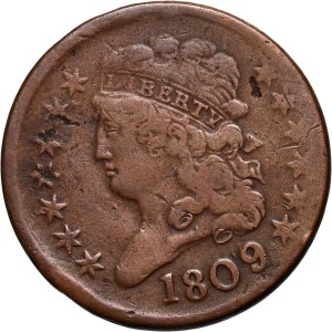 Stany Zjednoczone Ameryki, 1/2 centa 1809, Filadelfia