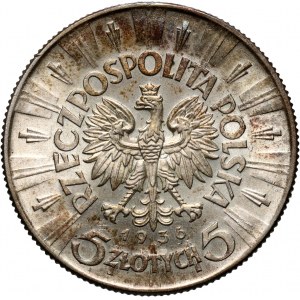 II RP, 5 złotych 1936, Warszawa, Józef Piłsudski