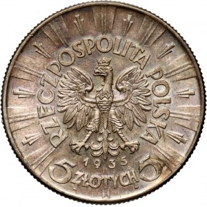 II RP, 5 złotych 1935, Warszawa, Józef Piłsudski