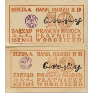 Grossborn, Oflag II D officer camp, 2 pcs. 10 groszy, October 16, 1944