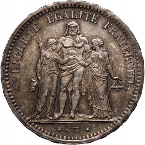 Francja, 5 franków 1848 A, Paryż