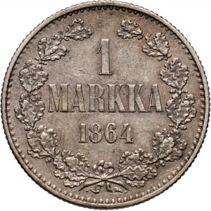 Finland, 1 Markka 1864 S, Helsinki