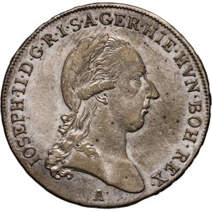 Austria, Józef II, półtalar 1790 A, Wiedeń