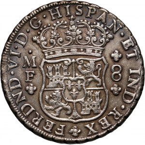 Mexico, Ferdinand VI, 8 Reales 1751 Mo-MF, Mexico City