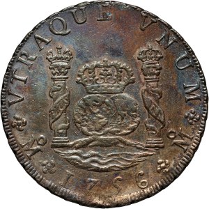 Meksyk, Ferdynand VI, 8 reali 1756 Mo-MM, Meksyk