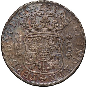 Mexico, Ferdinand VI, 8 Reales 1757 Mo-MM, Mexico City