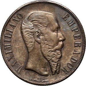 Mexico, Maximilian, Peso 1866 Mo, Mexico City