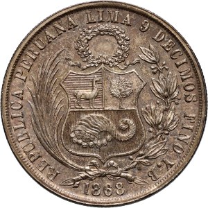 Peru, Sol 1868 YB, Lima