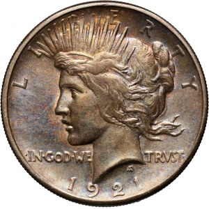 USA, Dollar 1921, Philadelphia, Peace