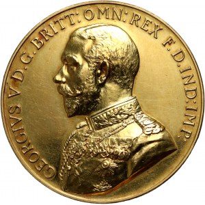 Great Britain, George V, Award medal in gold of the Royal Military Academy in Woolwich