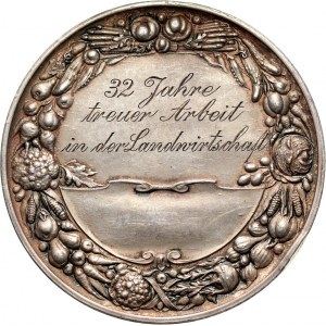 Wolne Miasto Gdańsk, medal, 32 lata pracy w rolnictwie, galwan