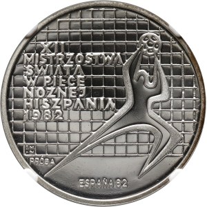 PRL, 200 złotych 1982, MŚ w Hiszpanii, PRÓBA, srebro