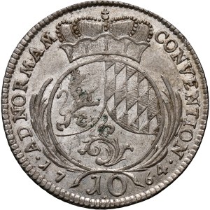 Niemcy, Pfalz, Karol Teodor, 10 krajcarów 1764, Mannheim