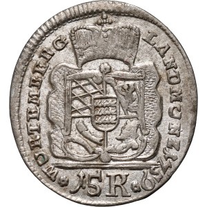 Germany, Wurttemberg, Karl Eugen, 15 Kreuzer 1759, Stuttgart