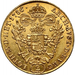 Austria, Joseph II, 2 Ducats 1786 E, Karlsburg