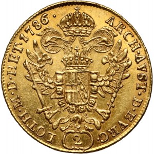 Austria, Józef II, 2 dukaty 1786 E, Karlsburg