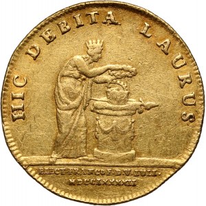 Austria, Franz II, 2 Ducats 1792, Coronation, Frankfurt