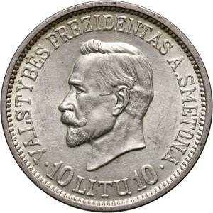 Lithuania, 10 Litu 1938, A. Smetona