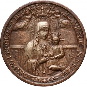 II RP, medal z 1928 roku, Koronacja obrazu Matki Boskiej w Gostyniu