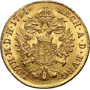 Austria, Franciszek II, dukat 1794 B, Kremnica
