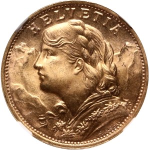 Szwajcaria, 20 franków 1949 B