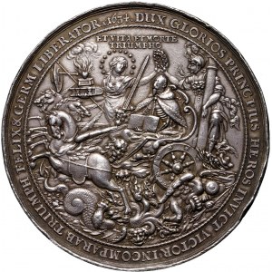 Szwecja, Gustaw II Adolf, medal wagi 5 i 1/2 talara z 1634 roku