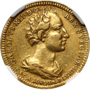 Pomerania, Karl XII, Ducat 1718, Stettin