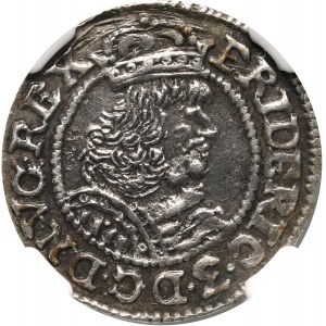 Niemcy, Schleswig-Holstein, Fryderyk III, 1/16 talara 1666, Glückstadt