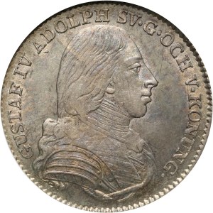 Szwecja, Gustaw IV Adolf, 1/6 talara (riksdalera) 1803 OL, Sztokholm