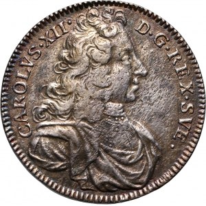 Sweden, Karl XII, 4 Mark 1700, Stockholm