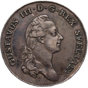 Sweden, Gustav III, Riksdaler 1782 OL, Stockholm