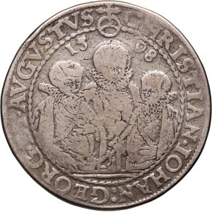 Niemcy, Saksonia, Krystian II, Jan Jerzy I i August, talar 1598 HB, Drezno