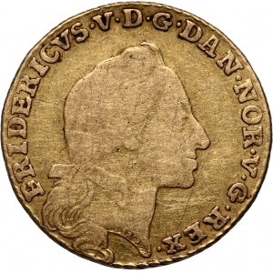 Denmark, Frederick V, 12 marks (Courant Ducat) 1761 W-K, Copenhagen