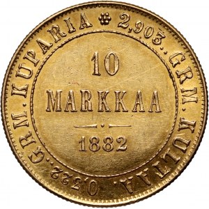 Finland, 10 Markkaa 1882 S, Helsinki