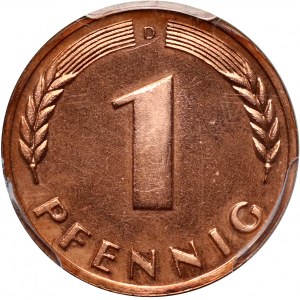 Germany, 1 pfennig 1949 D, Munich, PROOF