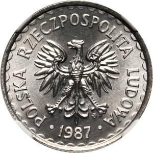 PRL, 1 złoty 1987