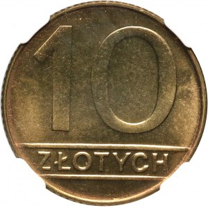 PRL, 10 złotych 1990
